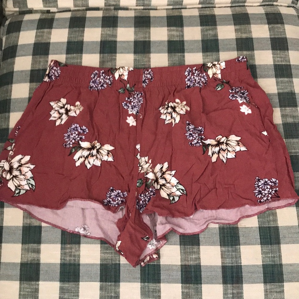Floral Short Shorts